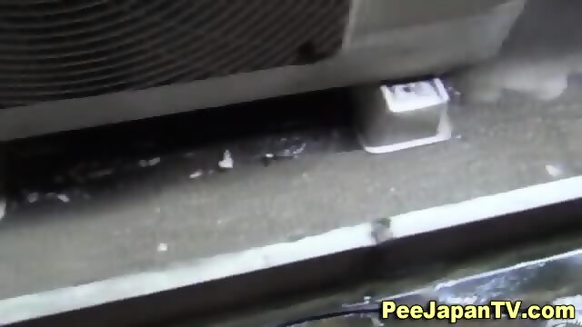 Asian Pisses Down Alley
