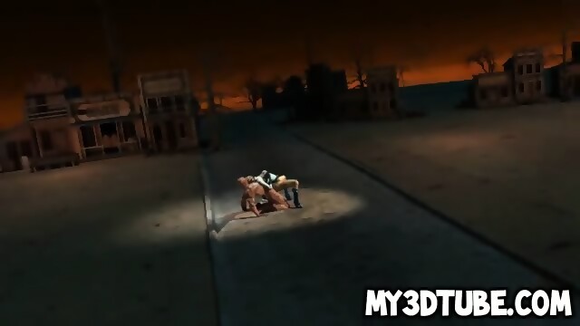 3d Powergirl Gets Licked And Fucked Outdoors