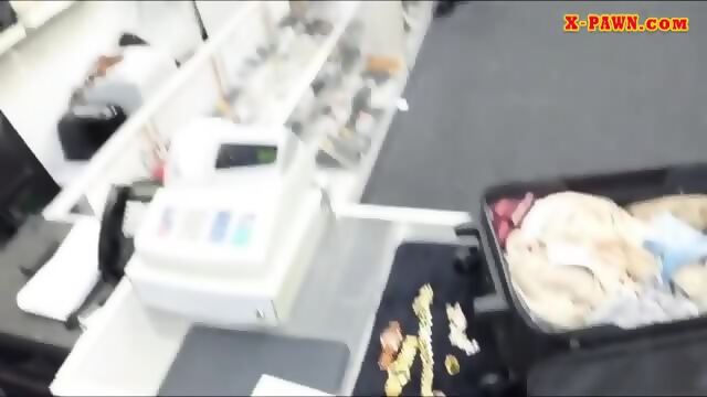 Stewardess Sells Her Stuff And Pounded In The Pawnshop