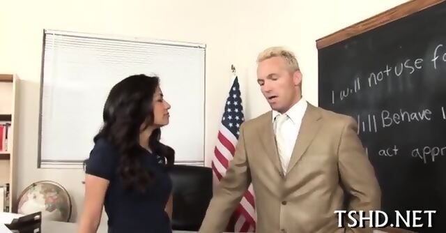 Deep In Schoolgirls Pussy