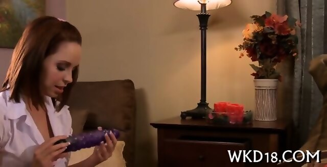 Cutie Caresses Big Penis