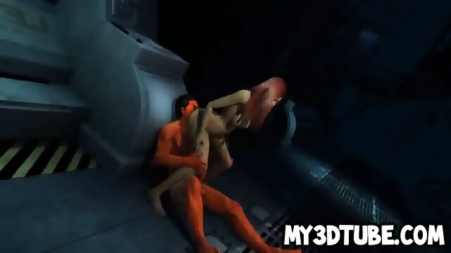 3d Redhead Sucks Cock And Gets Licked By The Devil