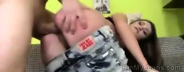 Beautiful College Babe Gets Roughly Fucked By Classmate