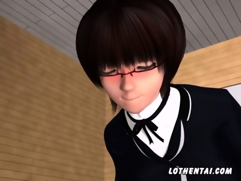 3d Girl Get Fucked By Dildo And By Bald Stranger