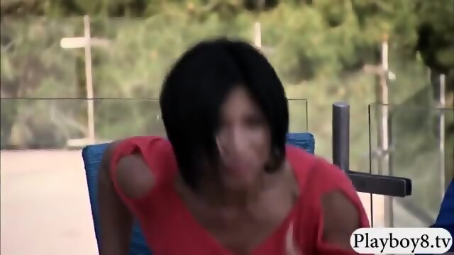 Two Busty Women And Horny Guys Foursome In The Bedroom