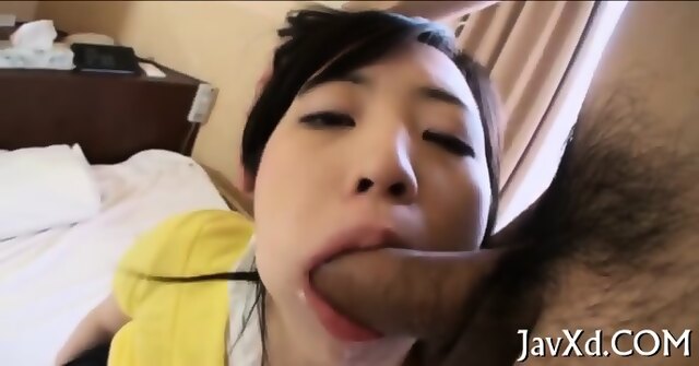 Asian Gal Is Cum Covered