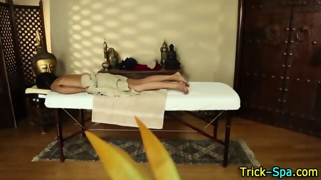 Brunette Babe Massaged