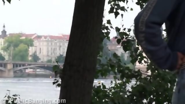 Public Sex Busty Teen Gangbang By 2 Guys On The Street