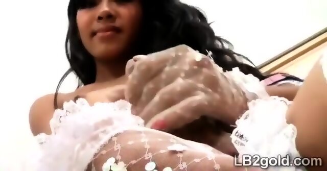 Perv Tapes His Gorgeous Transsexual Girlfriend Playing With Her Cock