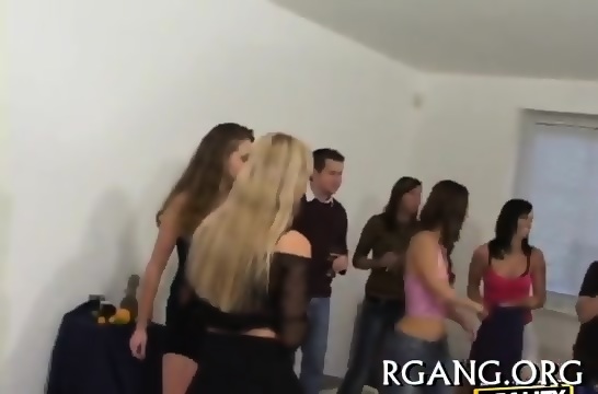 Chicks Bang Hard In Group