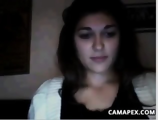 Cute Webcam Chick Gets Naked