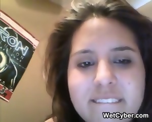 Large Chick Playing With Her Pussy