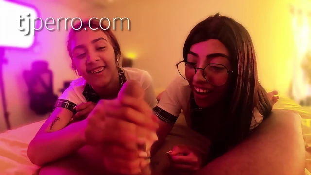 Latina Best Friends Suck Black Cock Together