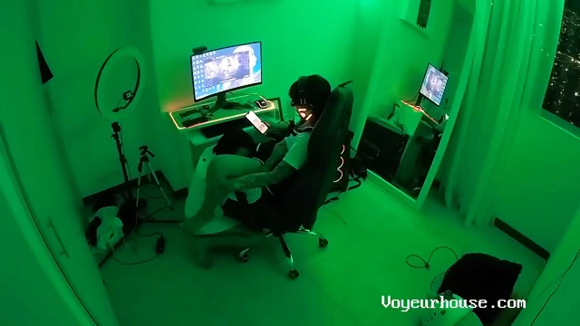 April and Nyx - Eating a schoolgirl pussy