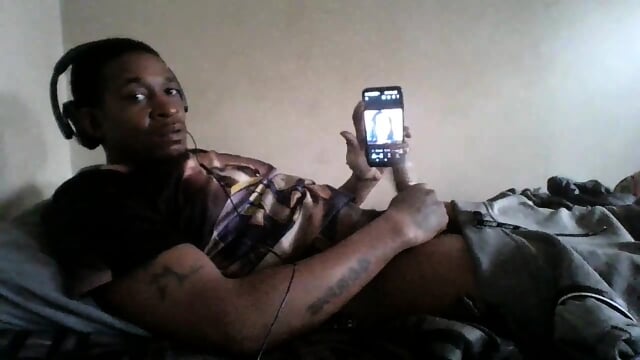 MrDirtyPantieSniffer stroking my BBC horny big black cock guy