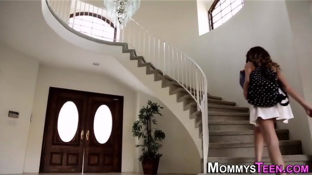 Busty lesbians teach teen