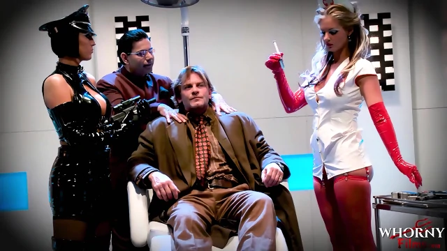 WHORNYFILMS Kinky Porn Parody Orgy With Super Hot Babes In Latex