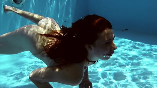 Shy tight perfect babe swimming gymnastics