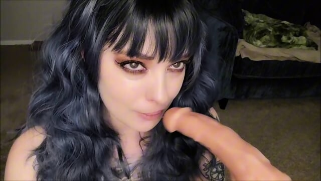 Step-Sis JOI Blowjob & buttplug show