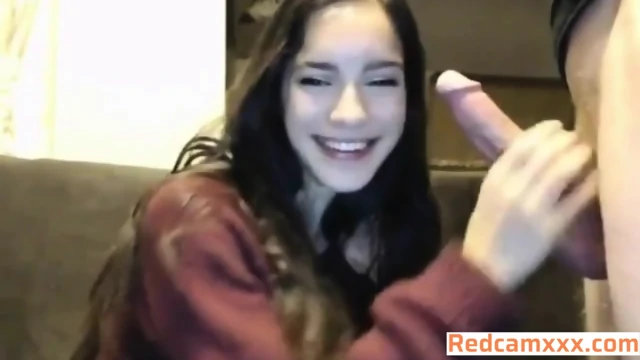 Bored Hot Teen On Sofa Takes Her Boyfriend Cock Into Her Wet Mouth For A Nice Oral Blowjob