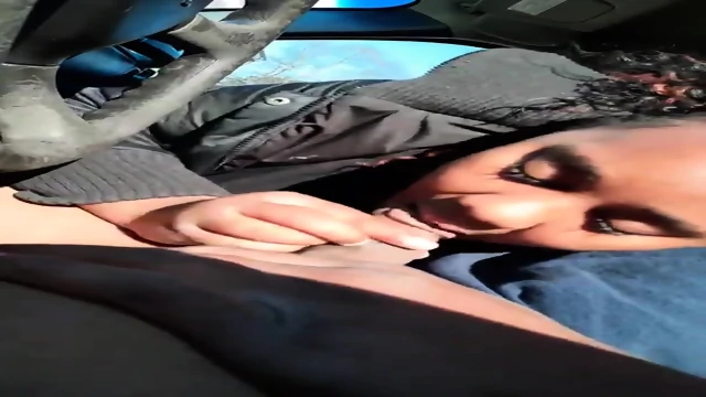 Street prostitute in car Blowjob