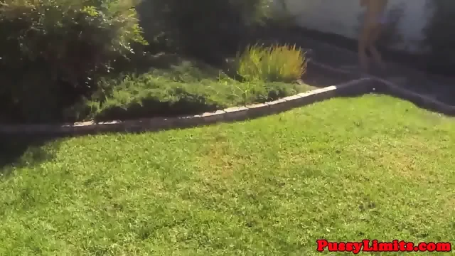 Bigtitted suntanning slut plowed by intruder