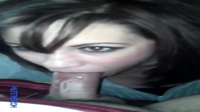 Amateur MILF next door orally services her teen neighbor