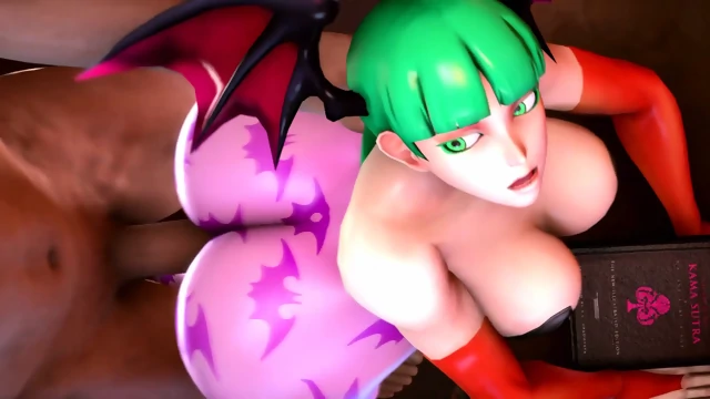 Morrigan the sexy Succubus fucks around - 3D HMV