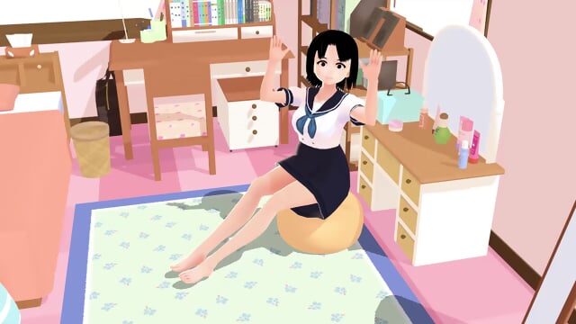 ãMiaãAnime girl gravure in her rooms.ãA sailor uniformã
