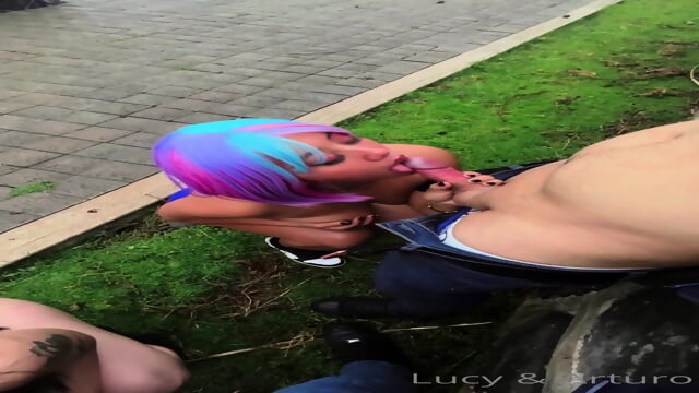 En el patio de la casa