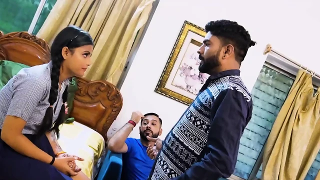 A TUTION TEACHER   STEP BROTHER FUCKED HIS SEXY STUDENT  HARDCORE THREESOME SEX(1080p)