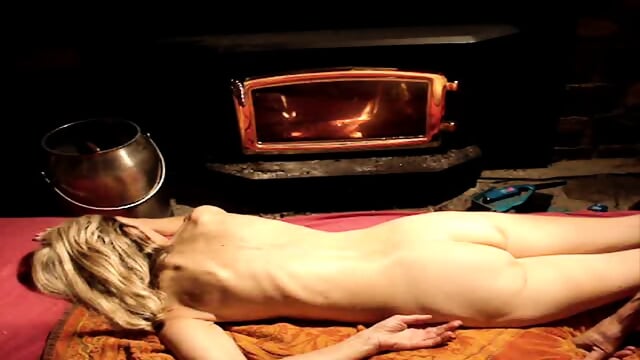 Toni gets a massage and eats all our cum