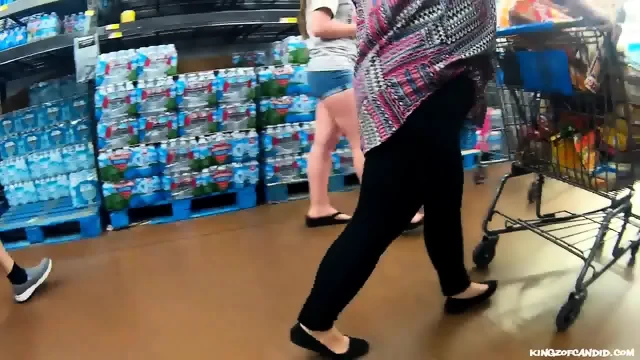 Pawg Ass Stuffed in Short Shorts