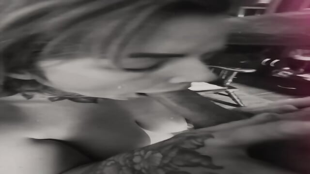 Depressed whore is forced to suck a dick and spread her asshole before catching a cum shot to the face