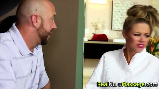 Busty masseuse fucking