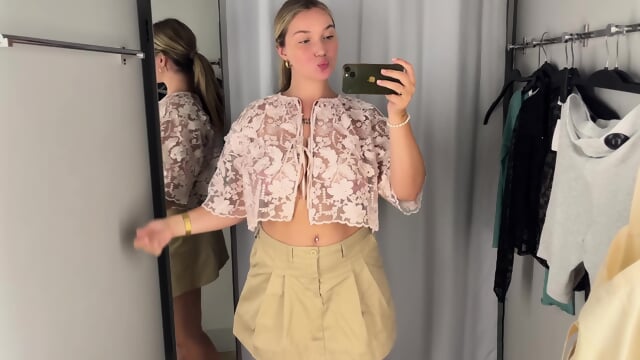 [4K] Transparent Clothes Haul | See through Try on