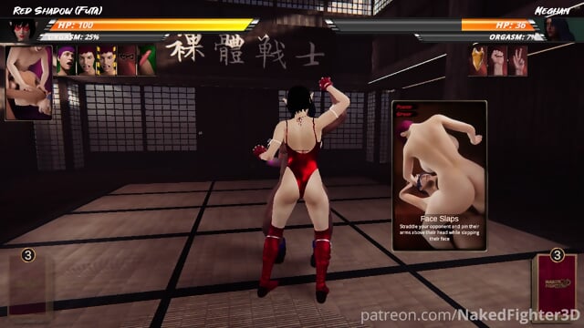 Naked Fighter 3d - Red Shadow (Futa) Vs Meghan