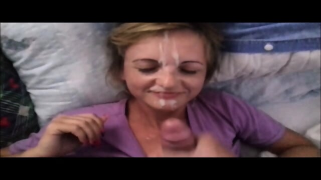 POV blowjob and facial