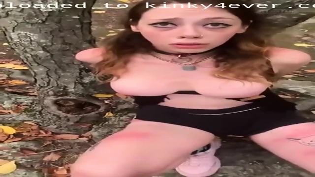 Outdoor Bondage - Tied To A Tree