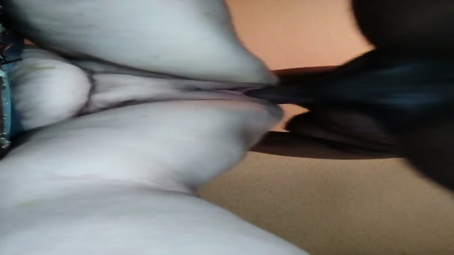 Amateur POV underneath Doggy Style Creampie