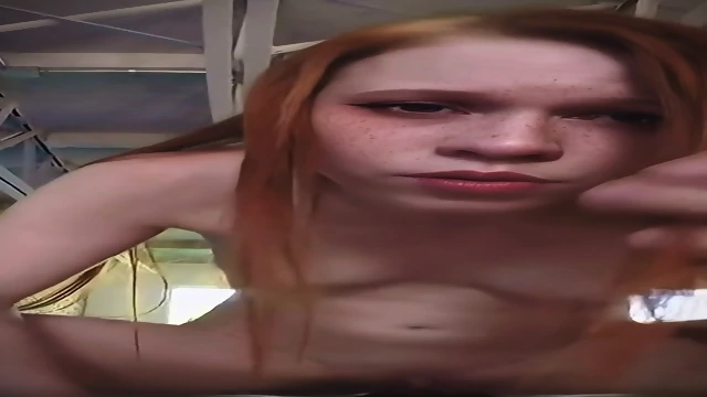 Dolly Little stares into your eyes while she rides your dick