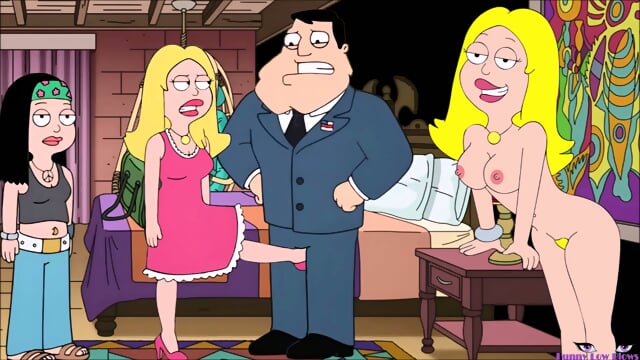 FRANCINE sexy blonde WIFE BALLBUSTING anime kick in the balls, husband busted