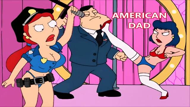 sexy BUSTY STRIPPERS ballbusting american dad 2 nutshots anime ball busted