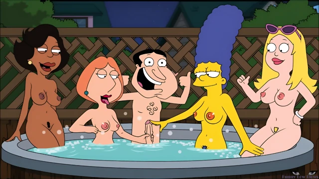 DONNA ballbusting Cleveland in the kitchen, busty EBONY MILF kick in the balls