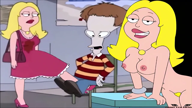 Francine Smith ALIEN BALLBUSTING Roger got hard KICK IN THE BALLS anime NUTSHOT