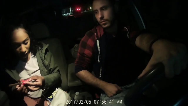 Uber blowjob by stripper