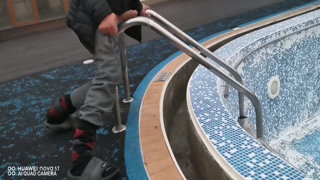 Get ready for the most mindblowing, poolside sex tape youll ever see! Roberts sweetheart takes control, issuing a salacious summons that leaves him breathless and begging for more. As he rubs his shaft against the pool railing, she demands he finish on co