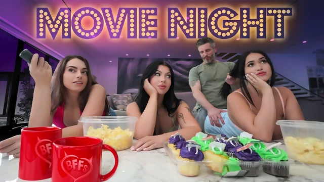 Sophia Burns, Holly Day & Nia Bleu - Movie Night