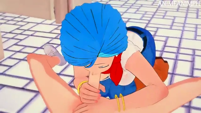 Follando A Esposa Infiel Bulma Recibe Creampie.