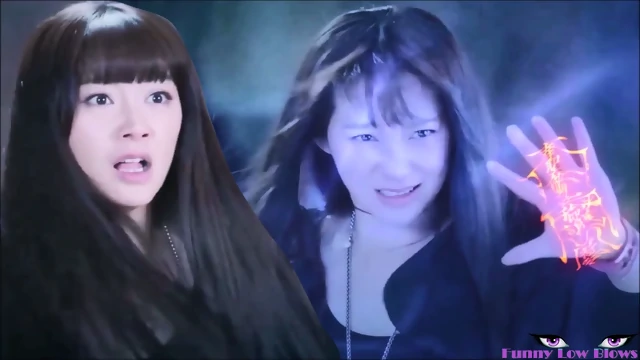 female magician CHINESE BALLBUSTING kick in the balls